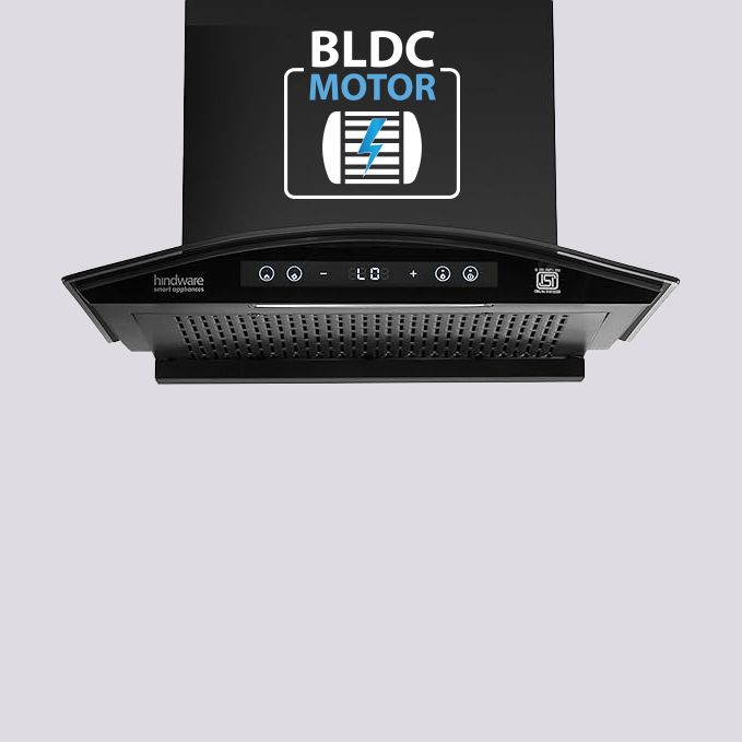 hindware smart appliances Amyra BLDC 60 Auto Clean Wall Mounted Black 1400 CMH Chimney-picture-9