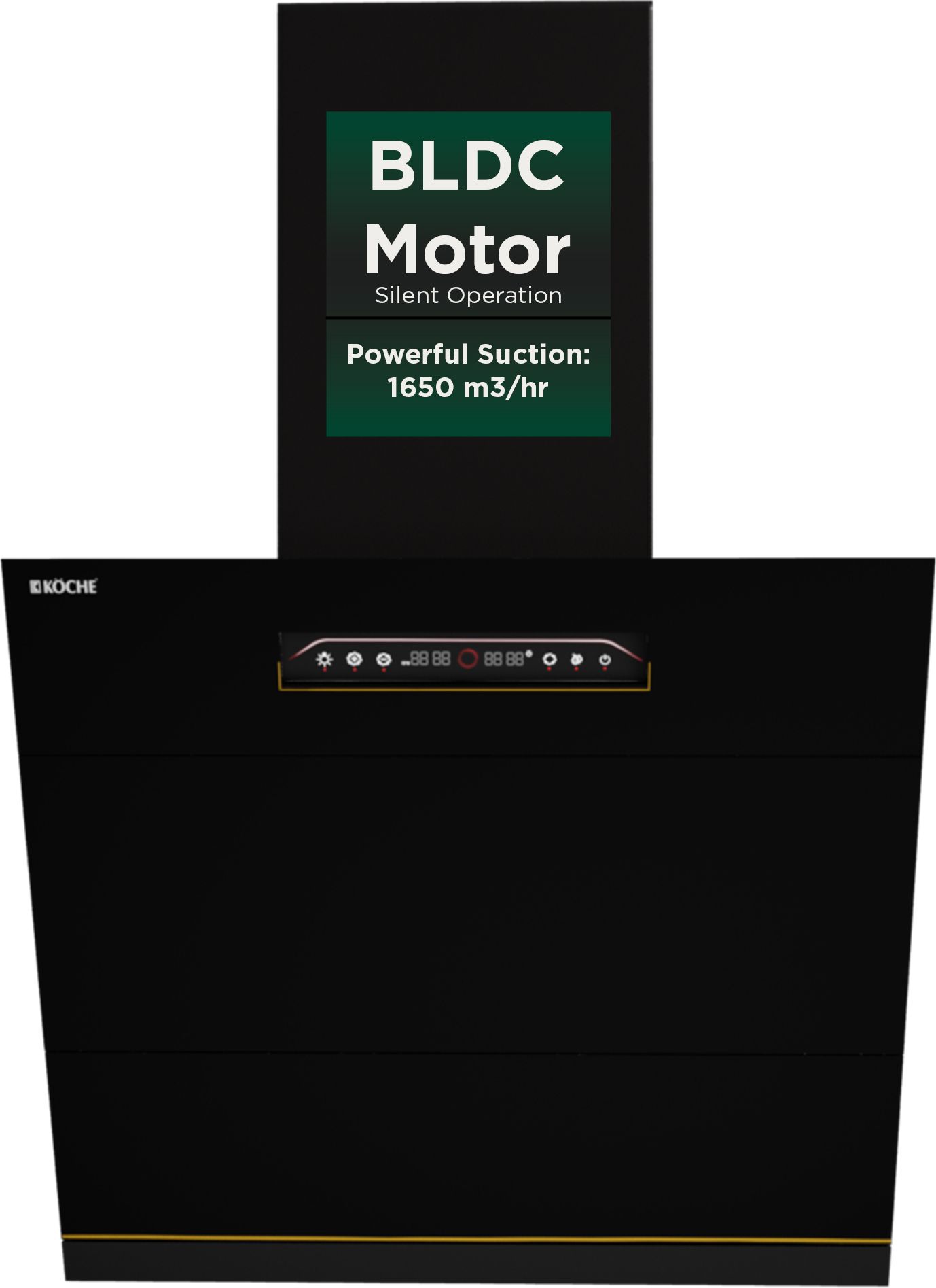 LAURA 60 CM Auto Clean Wall Mounted Black 1650 CMH Chimney-image-37