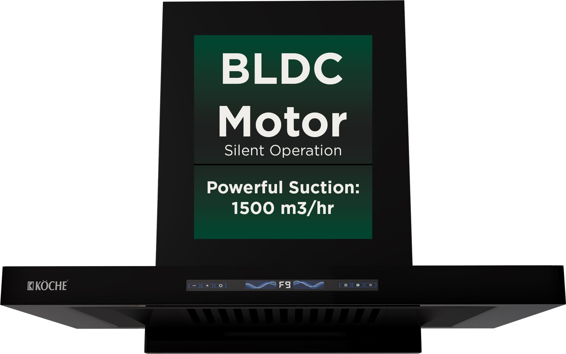 STARK 75 CM BLDC Auto Clean Wall Mounted Black 1500 CMH Chimney-image-24