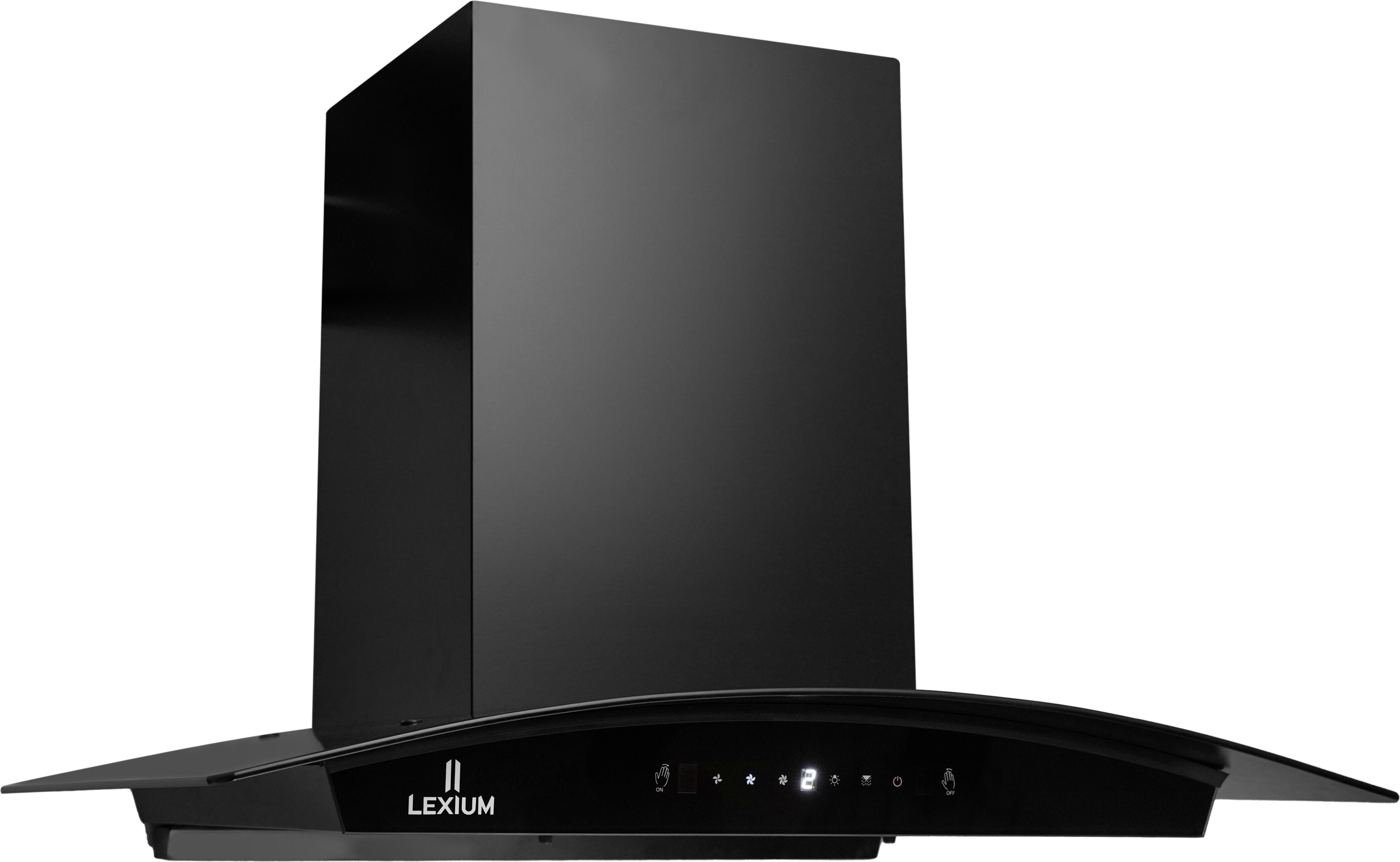 Lumina 75 Auto Clean Wall Mounted Black 1300 CMH Chimney-image-17