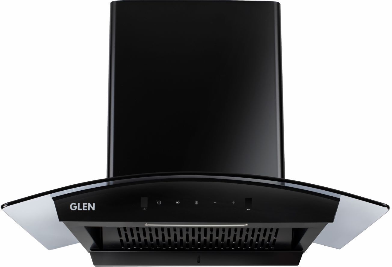 glen 6058 Auto Clean Curved Glass Filter less Kitchen Chimney with Motion Sensor 60cm Auto Clean Wall Mounted BLACK 1200 CMH Chimney-picture-44