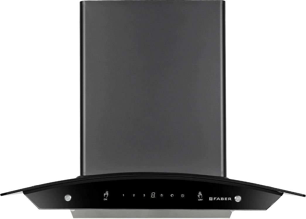 faber HOOD ZEST IN HC SC FL BK 60 Auto Clean Wall Mounted Black 1200 CMH Chimney-picture-8