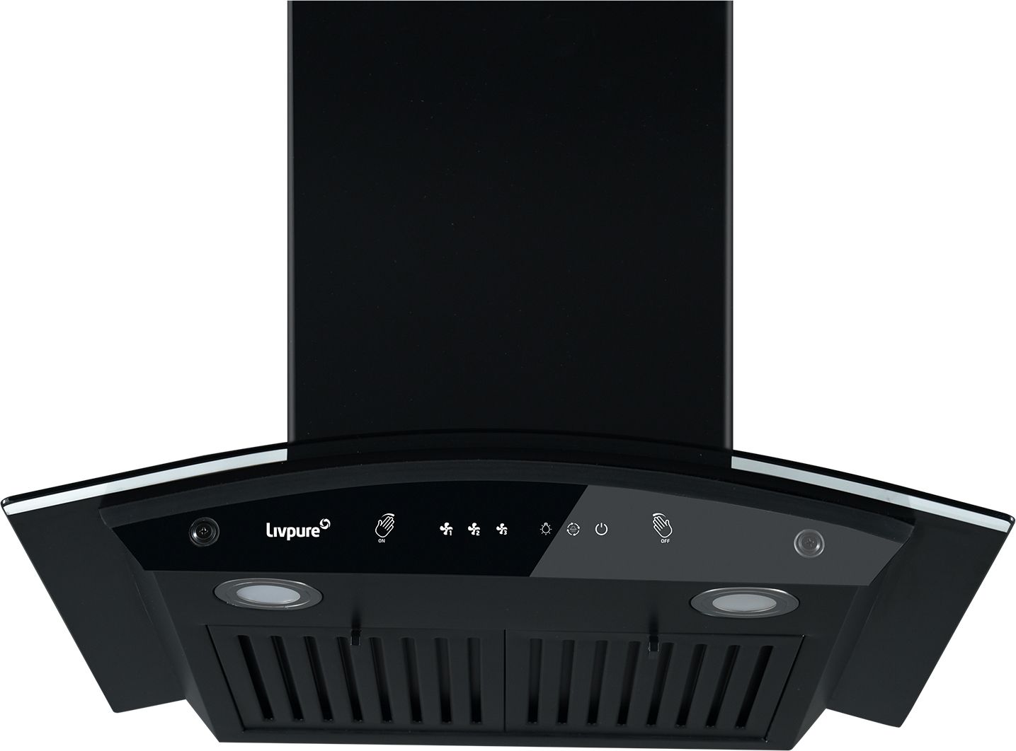 Elega-60 Auto Clean Curved Glass 60 cm| 6 Years Motor Warranty|Heat Autoclean| Gesture Control| Baffle Filter|Powerful Suction | Low Noise Wall Mounted Black 1300 CMH Chimney