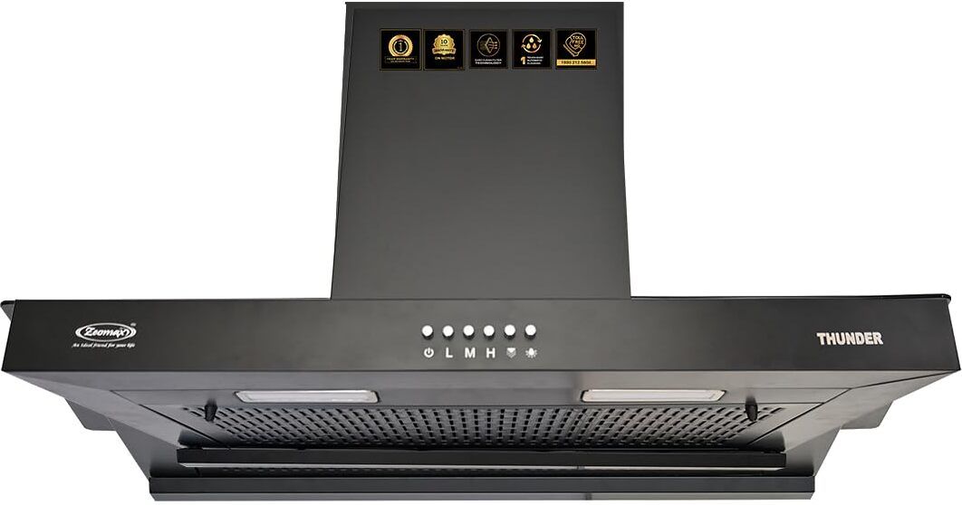 THUNDER 60 Auto Clean Ceiling Mounted Black 1450 CMH Chimney-image-40