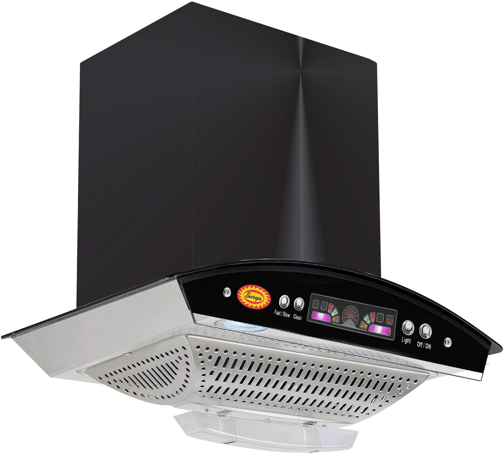 surya Eco Push Auto Clean Wall Mounted Black 1250 CMH Chimney-picture-29