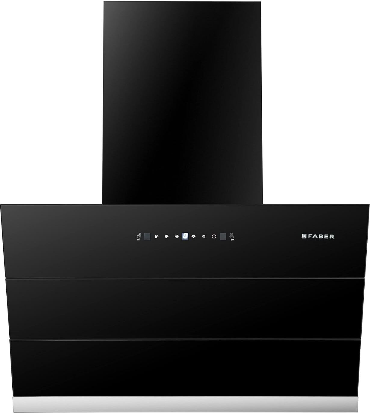 faber Hood Bliss FL SC HC BK IN 75 Auto Clean Wall Mounted Black 1350 CMH Chimney-picture-45