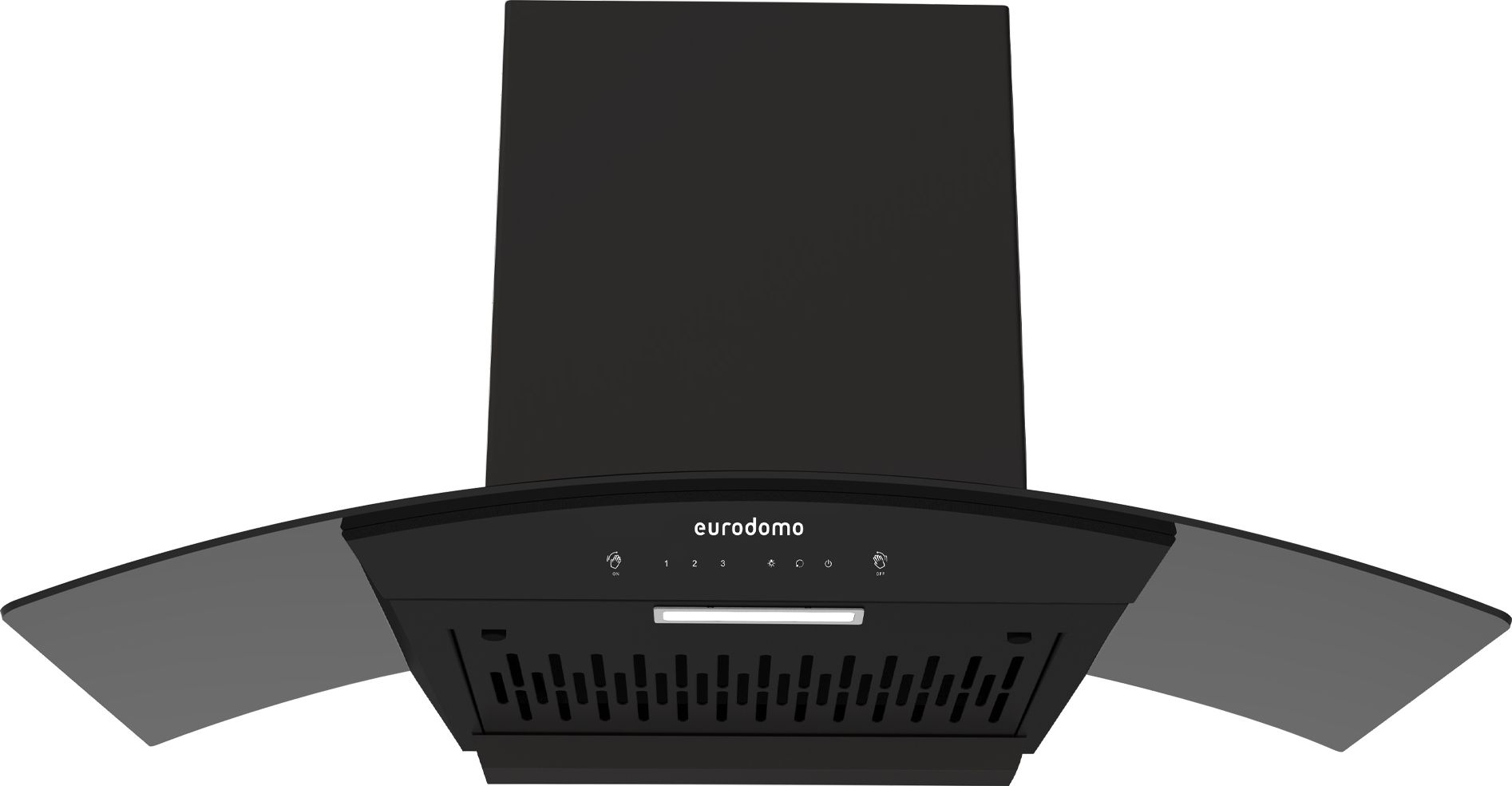 HOOD INDIGO IN HC SC FL BK 90 Auto Clean Curved Glass 90 cm|Filterless|Heat Autoclean| Touch & Gesture Control|5 Years Motor Warranty|Powerful Suction | Low Noise Wall Mounted Black 1350 CMH Chimney-image-13