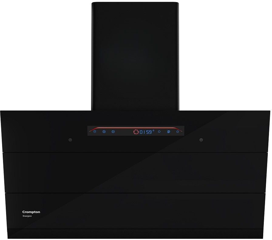 crompton Energion BLDC 90 cm Slant Auto-Clean� BLDC Motor Digital Display Filterless Powerful Suction In-built Child Lock & Gesture Control Wall Mounted Midnight Black 1670 CMH Chimney-picture-31