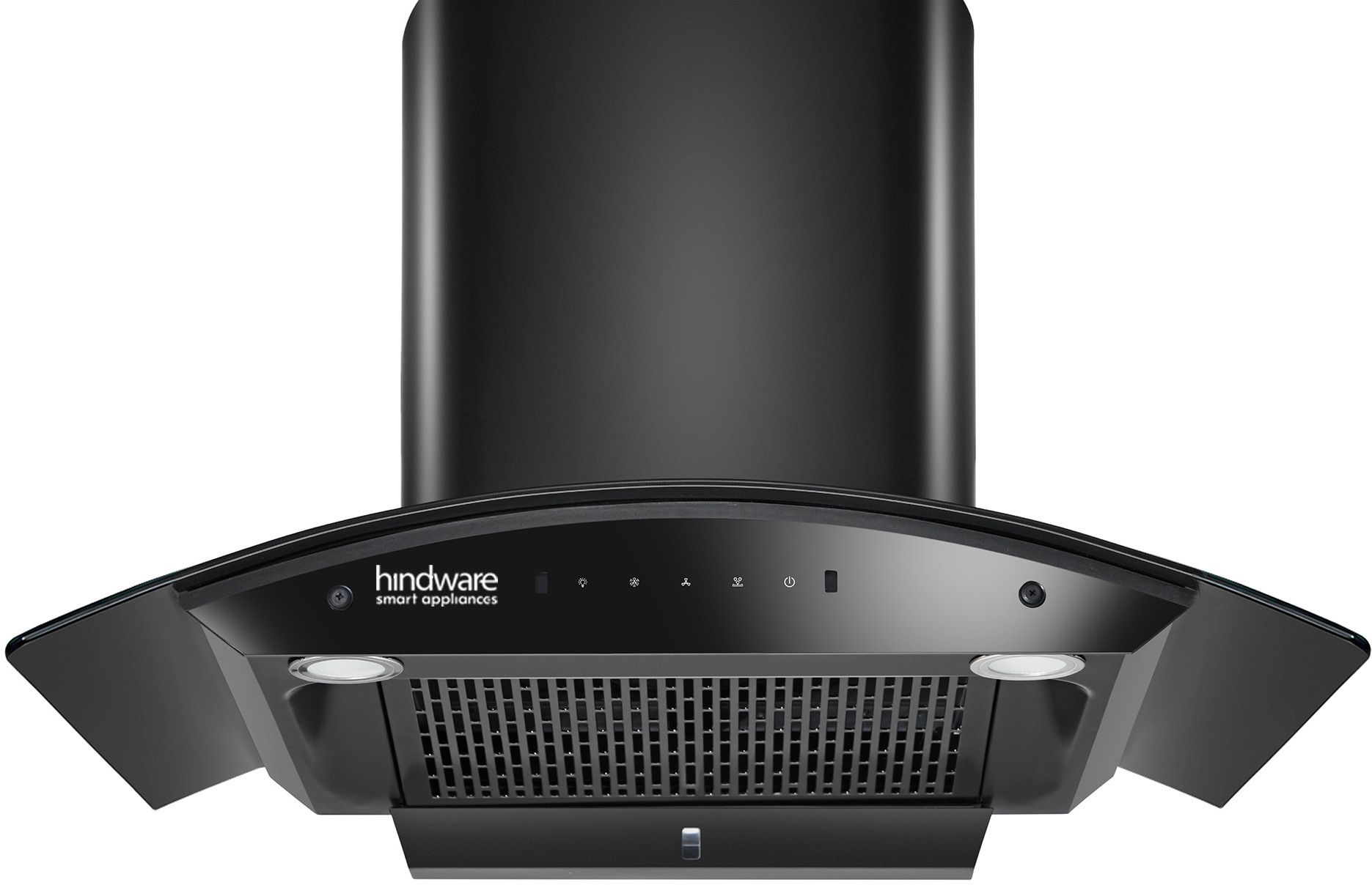 hindware smart appliances Ripple Blk Plus Autoclean 90 IN Auto Clean | Curved Glass | Filterless | Touch Control | Motion Sensor | 10 Years Motor Warranty | Energy Efficient LED Light | Powerful Suction Wall Mounted Black 1500 CMH Chimney-picture-33