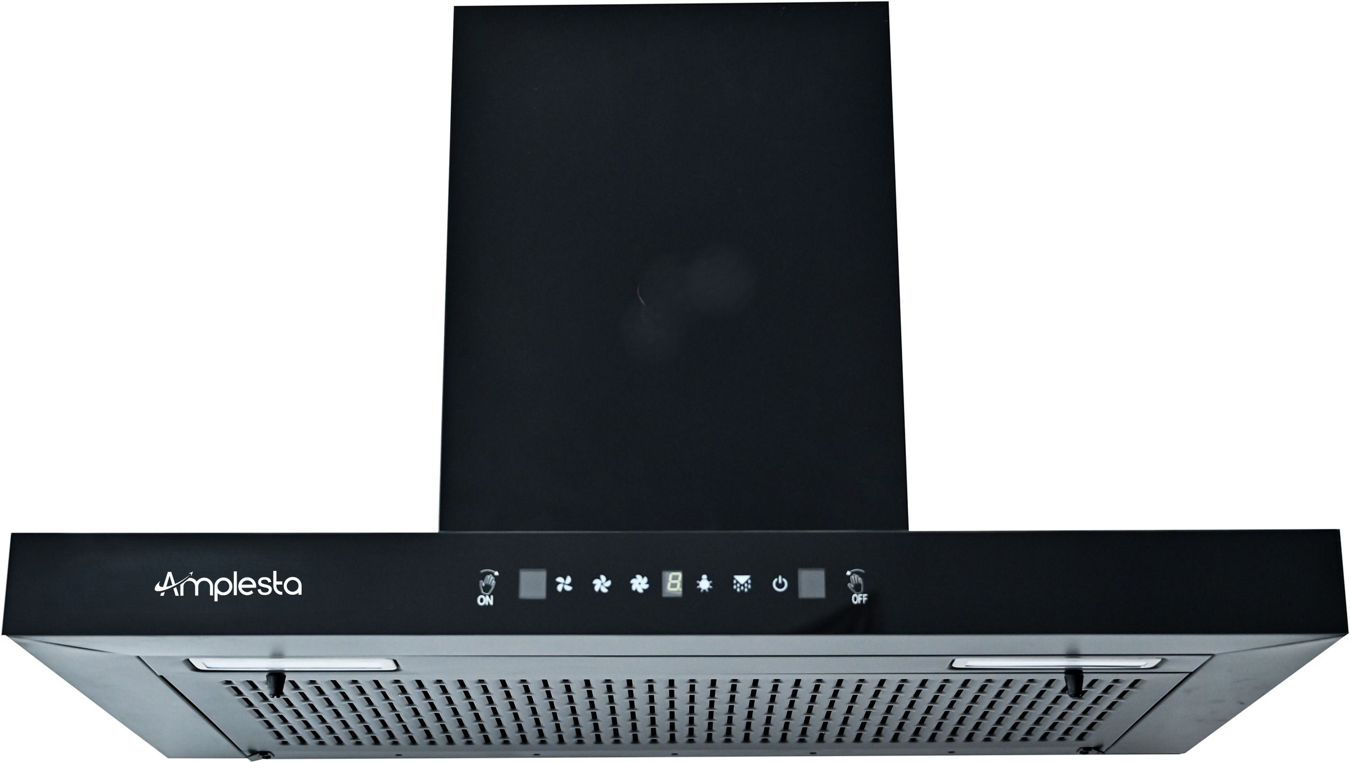 Sereno Auto Clean T-Shape 90cm, Touch & Gesture Control, Filterless, Low Noise Auto Clean Wall Mounted Black 1350 CMH Chimney-image-16