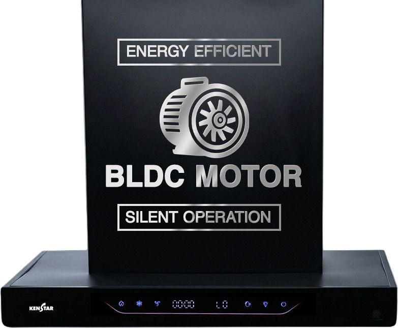 kenstar AeroGlide BLDC T SHAPE 60CM Auto Clean Filterless Auto-clean Chimney With BLDC Motor 10 Speed Touch & Gesture Control Powerful Suction Low Noise Wall Mounted Black 1500 CMH Chimney-picture-27