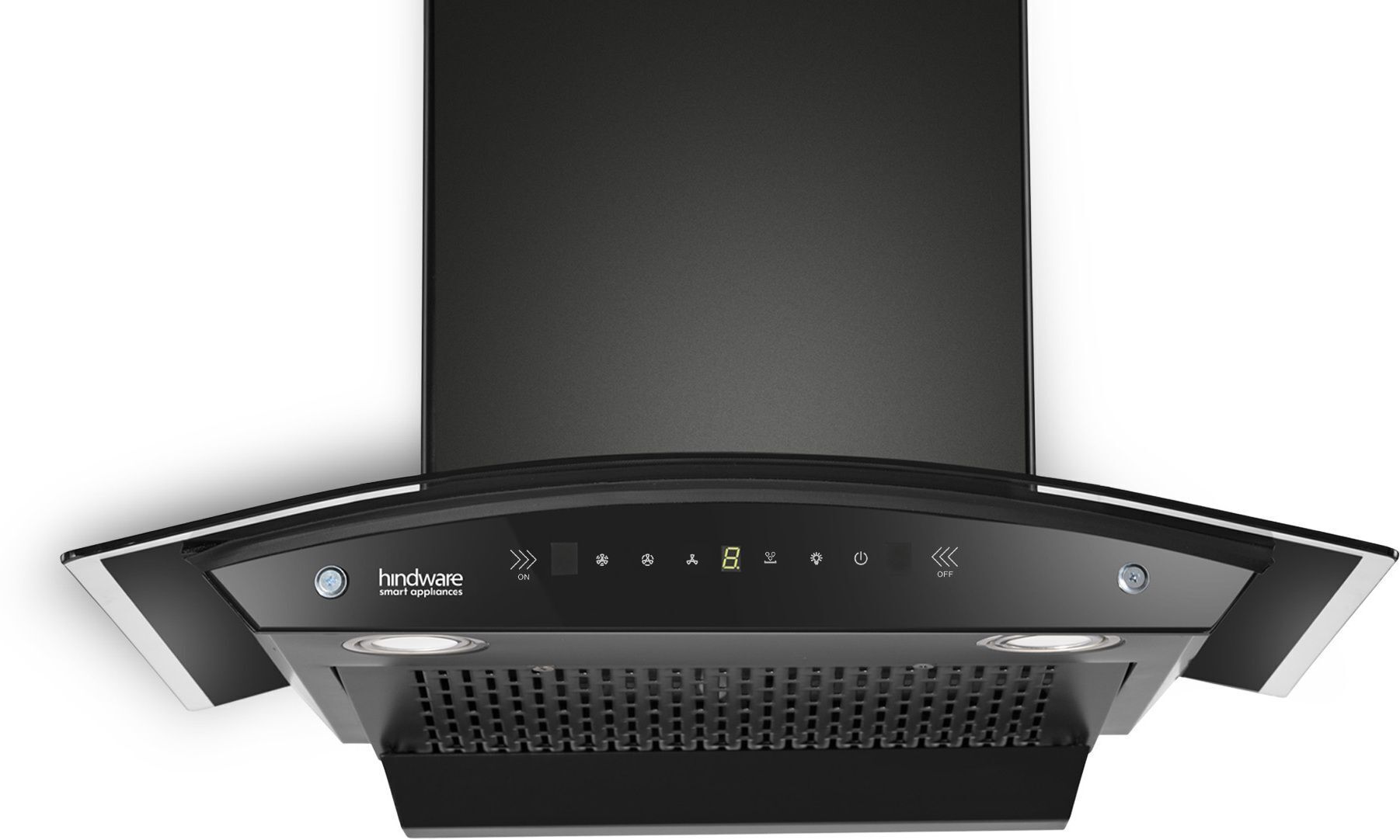 hindware smart appliances Ripple Neo 60 IN Auto Clean | Curved | Filterless | Touch Control | Motion Sensor | Energy Efficient LED Light | Powerful Suction | Wall Mounted Black 1200 CMH Chimney-picture-21