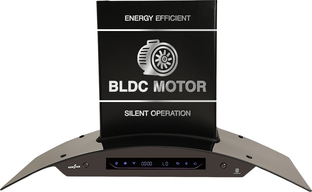 kenstar AeroGlide BLDC CURVE 90 CM Auto Clean Filterless Auto-clean Chimney With BLDC Motor 10 Speed Touch & Gesture Control Powerful Suction Low Noise Wall Mounted Black 1500 CMH Chimney-picture-31
