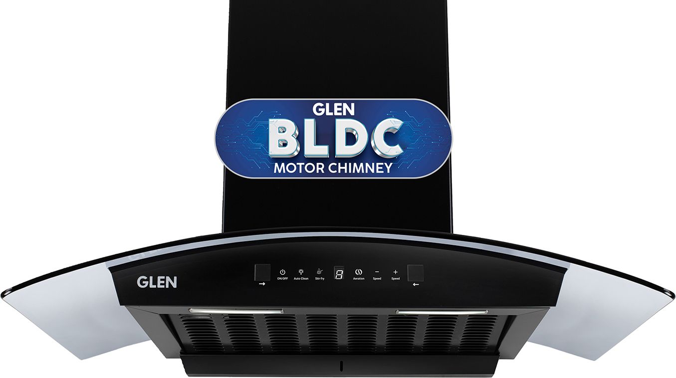 glen ISPA BLDC AC BL 90cm Auto Clean Curved Glass 90 cm|BLDC Motor|Touch & Gesture Control| Autoclean| Filterless|Powerful Suction | Low Noise Wall Mounted Black 1400 CMH Chimney-picture-17