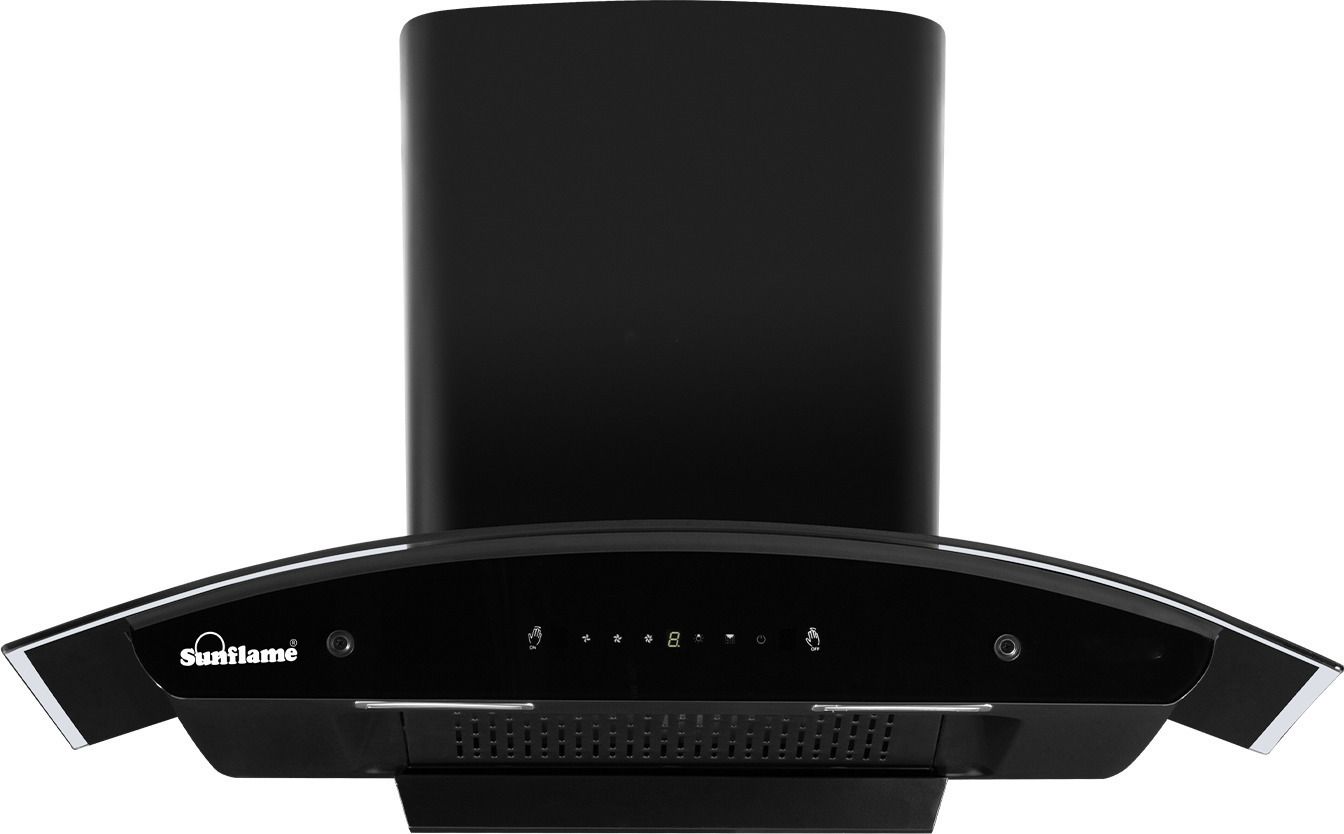 sunflame Lamia 90 FL HAC TC Auto Clean Wall Mounted Black 1400 CMH Chimney-picture-9
