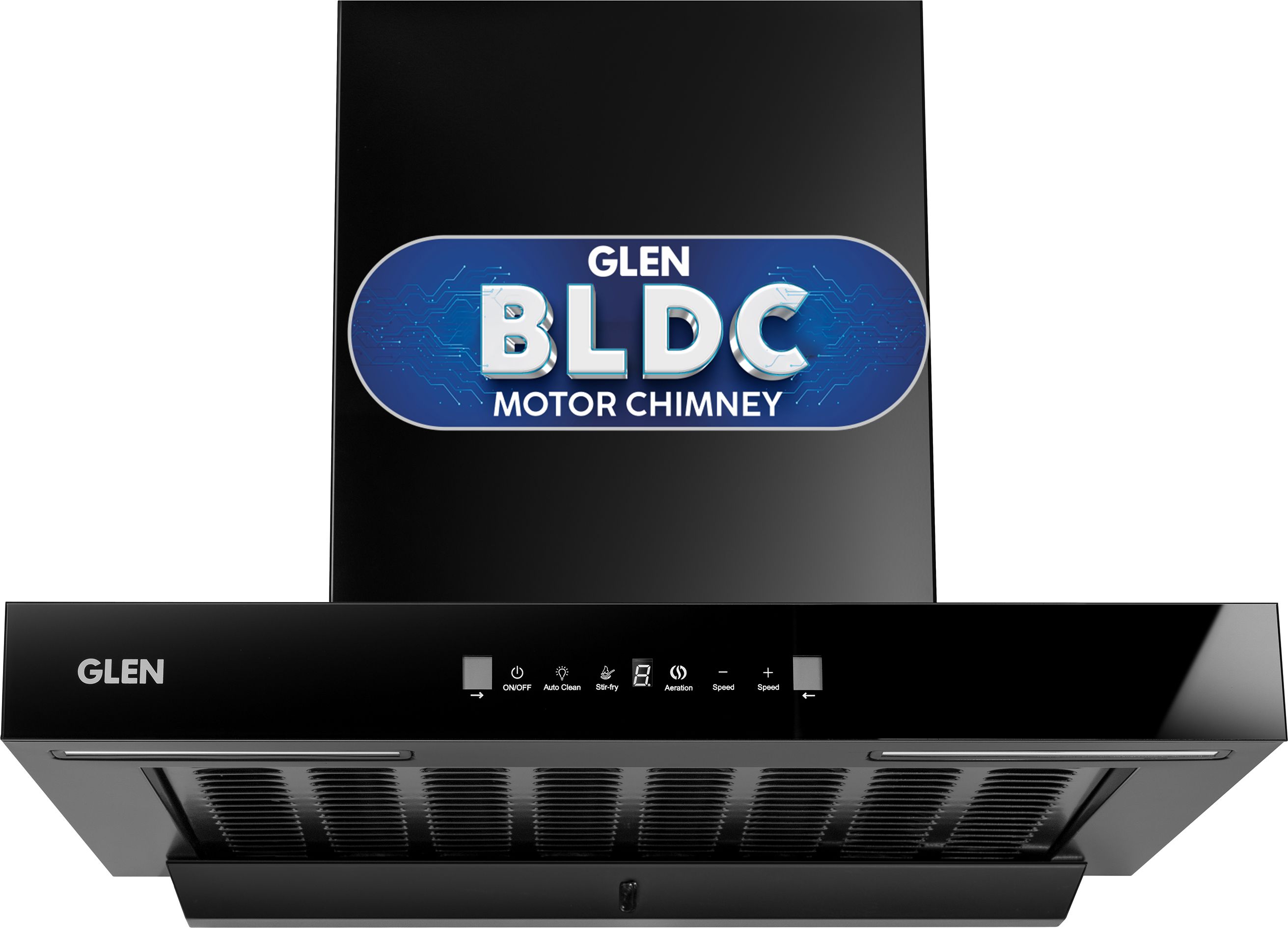 glen CH60FKPACEDCAC60 Auto Clean BLDC Motor |Intelli-clean | Touch & Gesture Control| Filterless Wall Mounted Black 1400 CMH Chimney-picture-27