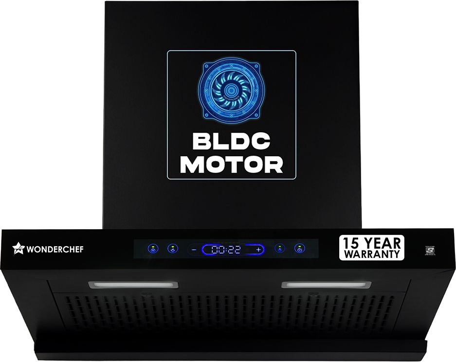 Ultra Sleek 60 cm Filterless BLDC Auto Clean Wall Mounted Black 1800 CMH Chimney-image-26