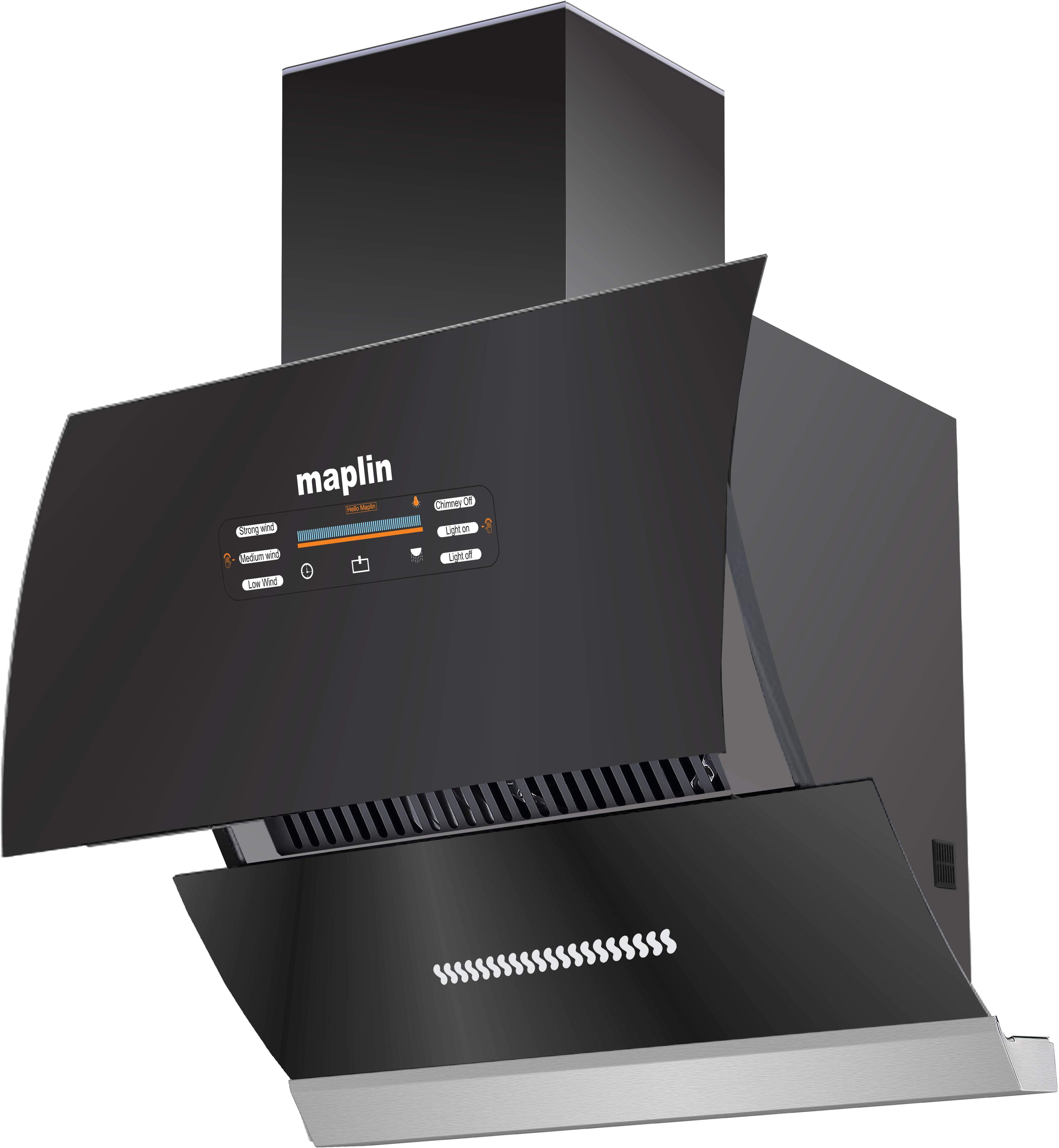 Voice Control 90cm Auto Clean Wall Mounted Black 1400 CMH Chimney-image-41