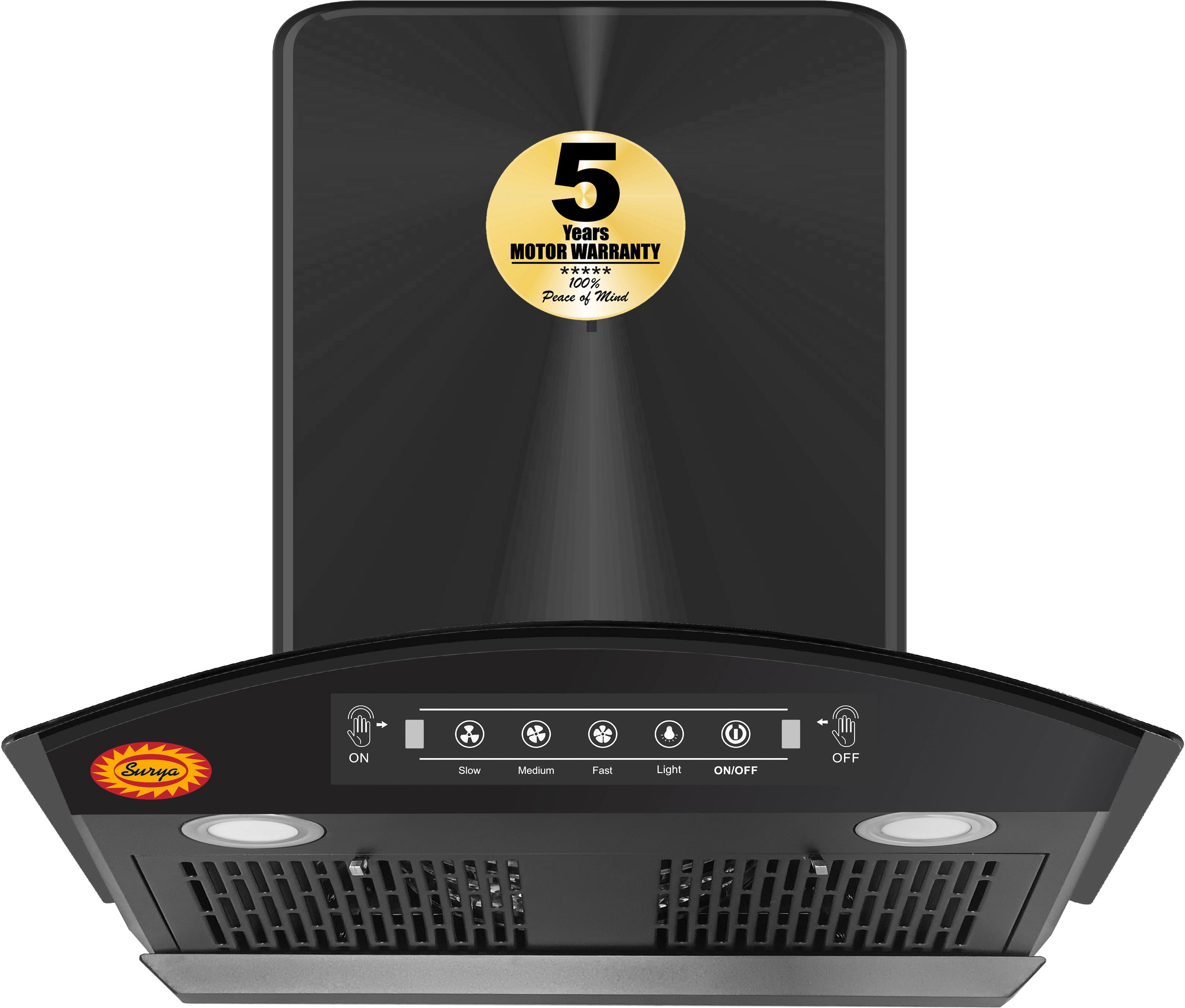 Nano60 Black Auto Clean Wall Mounted Black 1250 CMH Chimney-image-41