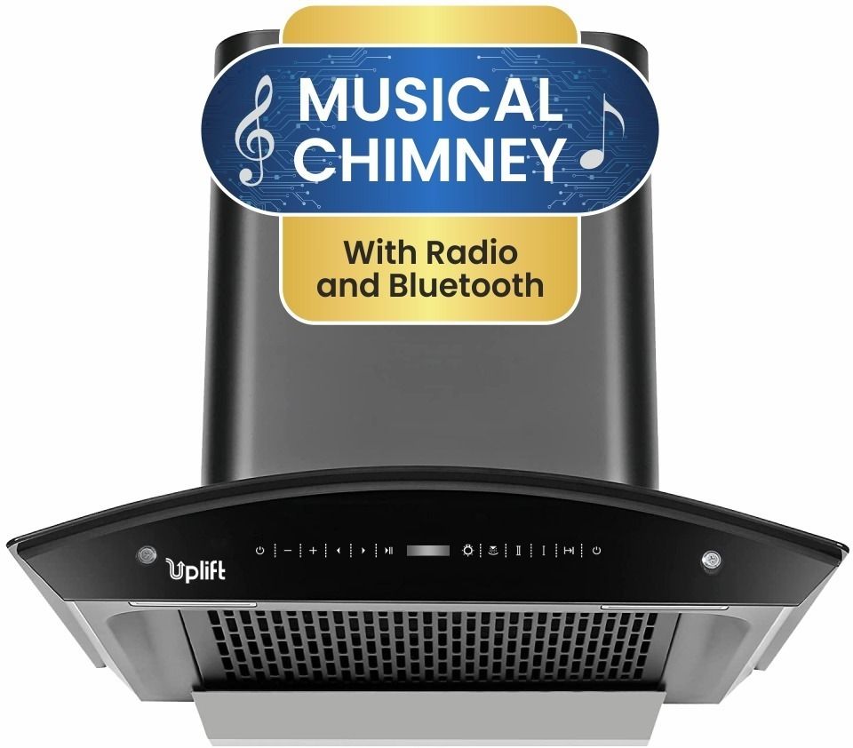 Disco 60 Musical Smart Auto Clean Wall Mounted Black 1350 CMH Chimney-image-25