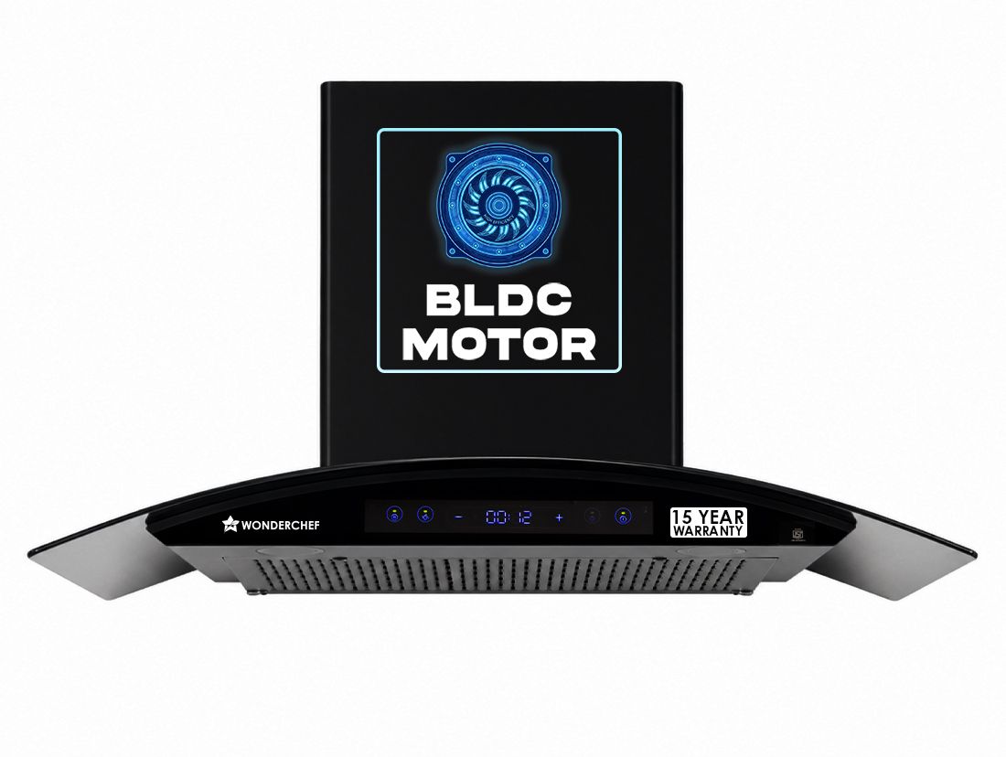 Ultra Curve 90 cm Filterless BLDC Auto Clean Wall Mounted Black 1700 CMH Chimney-image-28