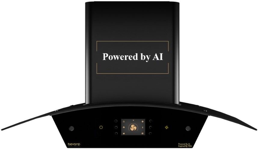 Arista 90cm Smart Chimney Auto Clean Filterless |Motion Sensor & Speakers | Touch Control | Radio | Whistle Counter |AI Chimney Wall Mounted Black 1408 CMH Chimney-image-27