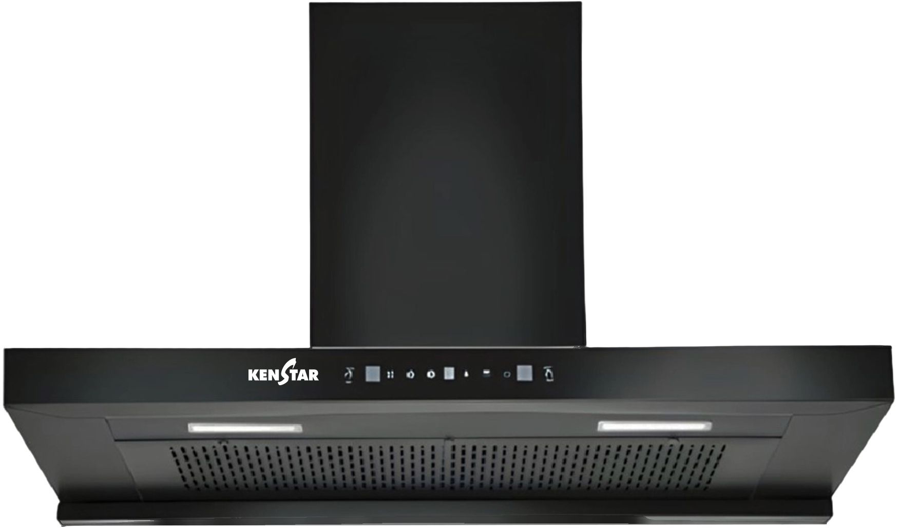 VENTI PRO T SHAPE 90CM Auto Clean | Filterless | Touch Control | Motion Sensor | Energy Efficient LED Light | Powerful Suction | Wall Mounted Black 1300 CMH Chimney