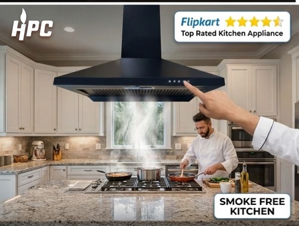 CHFIN KING (60) SUPER ECO (FIN) Ceiling Mounted Black 1100 CMH Chimney-image-28