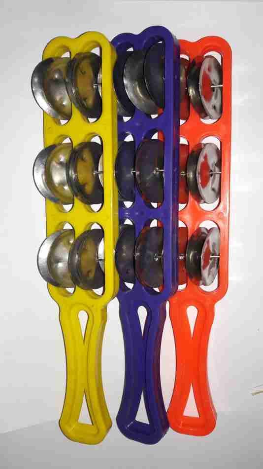 onneyretail 24 cm Headless Tambourine (Plastic) Chimta Instrument-picture-10