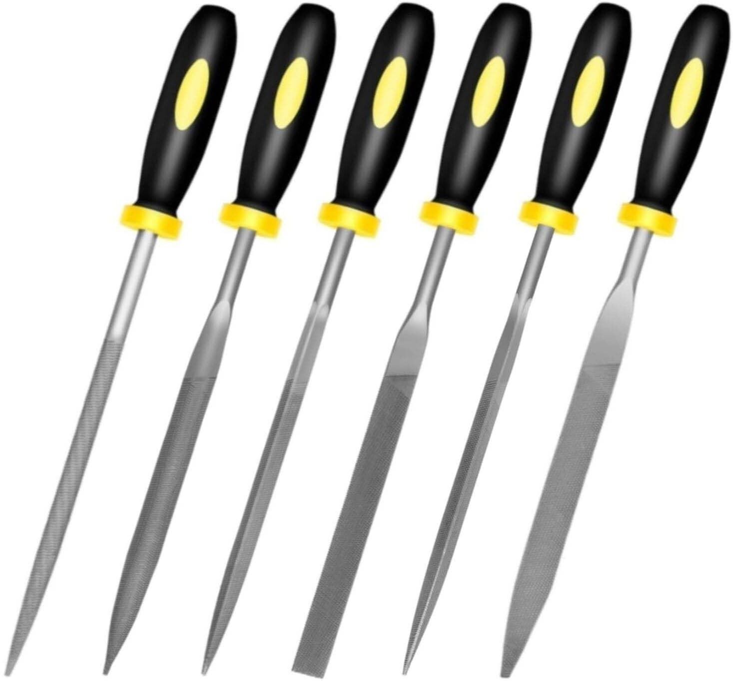 dytools Flat, Warding, Square, Triangular, Round, and Half-Round Files Combination Chisel Set-picture-12
