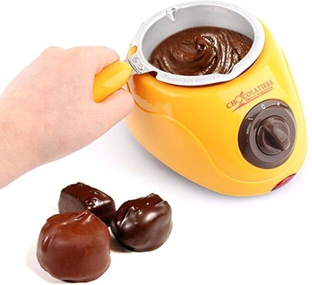 Electric Chocolate Melting Pot With Chocolate Making Kit Machine For Kitchen Chocolate Fountain Maker-image-2