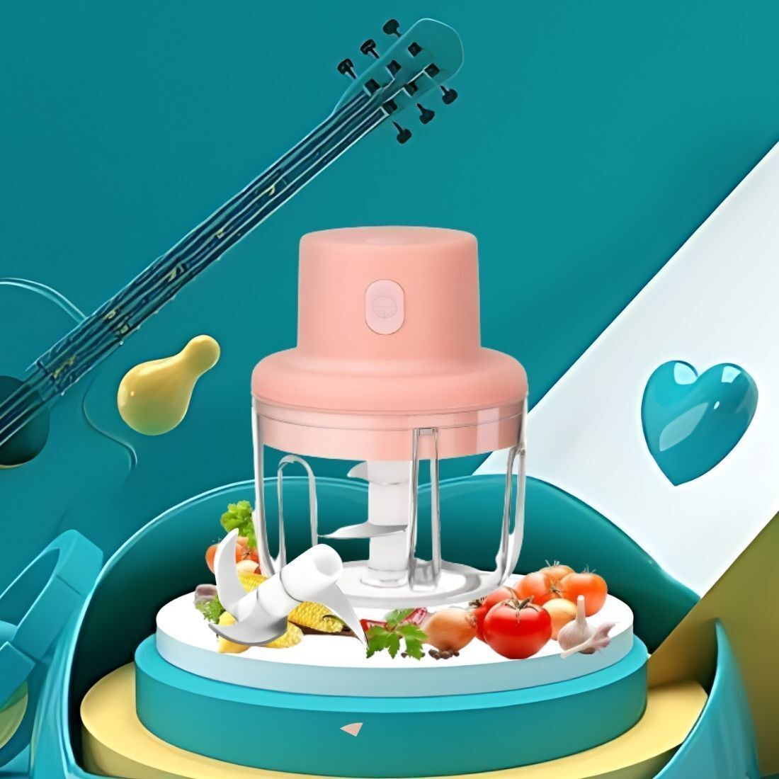 pixochopra Electric Vegetable & Fruit Chopper-picture-35