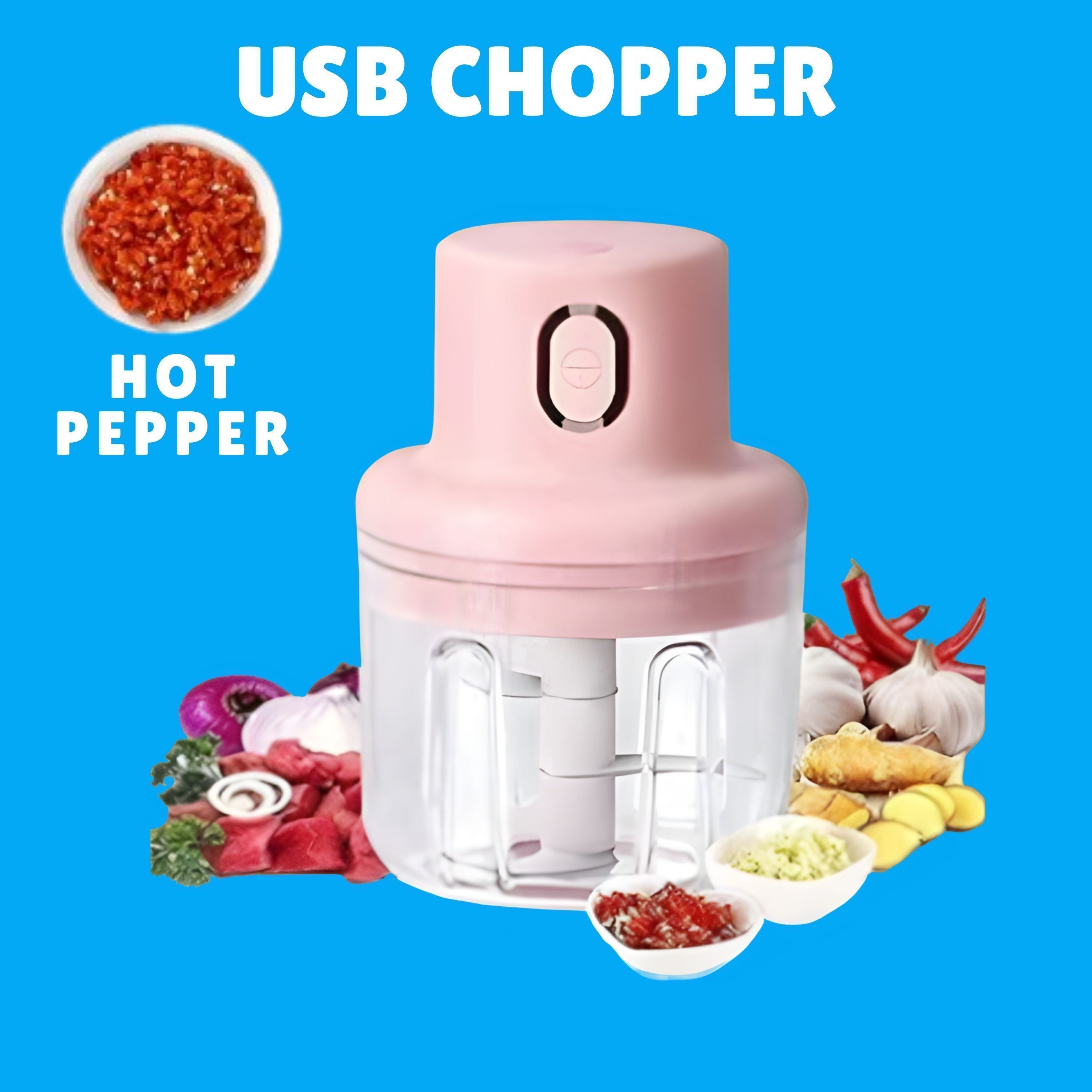 princemarkett N01-Chopper Portable Electric Food Chopper Mini Kitchen Tool for Meal xz40 Electric Vegetable & Fruit Chopper-picture-37