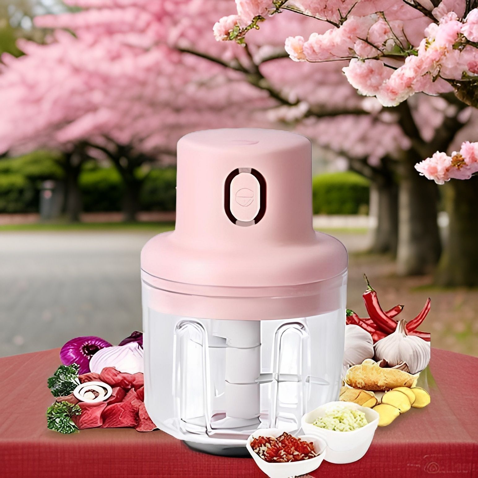 Multicolor Electric Vegetable & Fruit Chopper