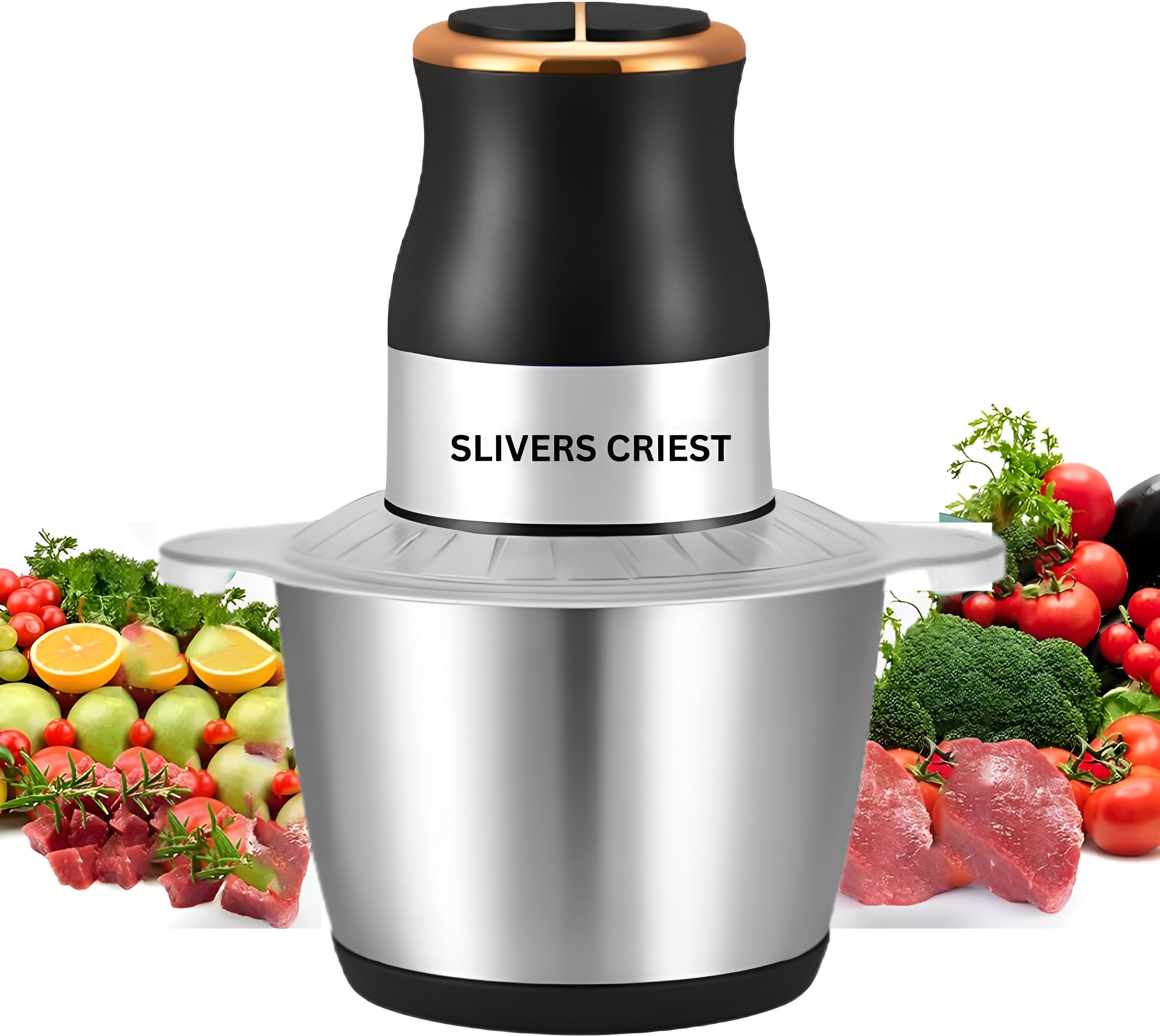 Electric Meat Grinder 3L || Powerful 500W, Dual Speed || Kitchen Chopping Cutter Electric Vegetable & Fruit Chopper-image-22