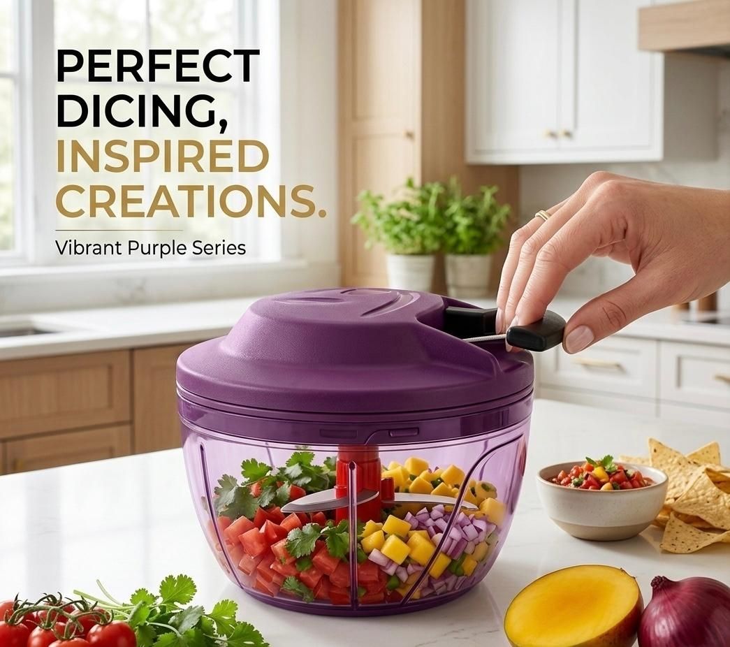 Vegetable Chopper 450ML. Electric Vegetable & Fruit Chopper-image-21