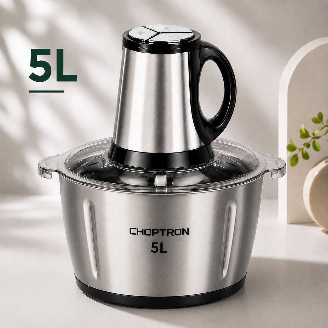 choptron Electric Food Chopper 5L with Stainless Steel Bowl & 6 Blades Electric Vegetable & Fruit Chopper-picture-35