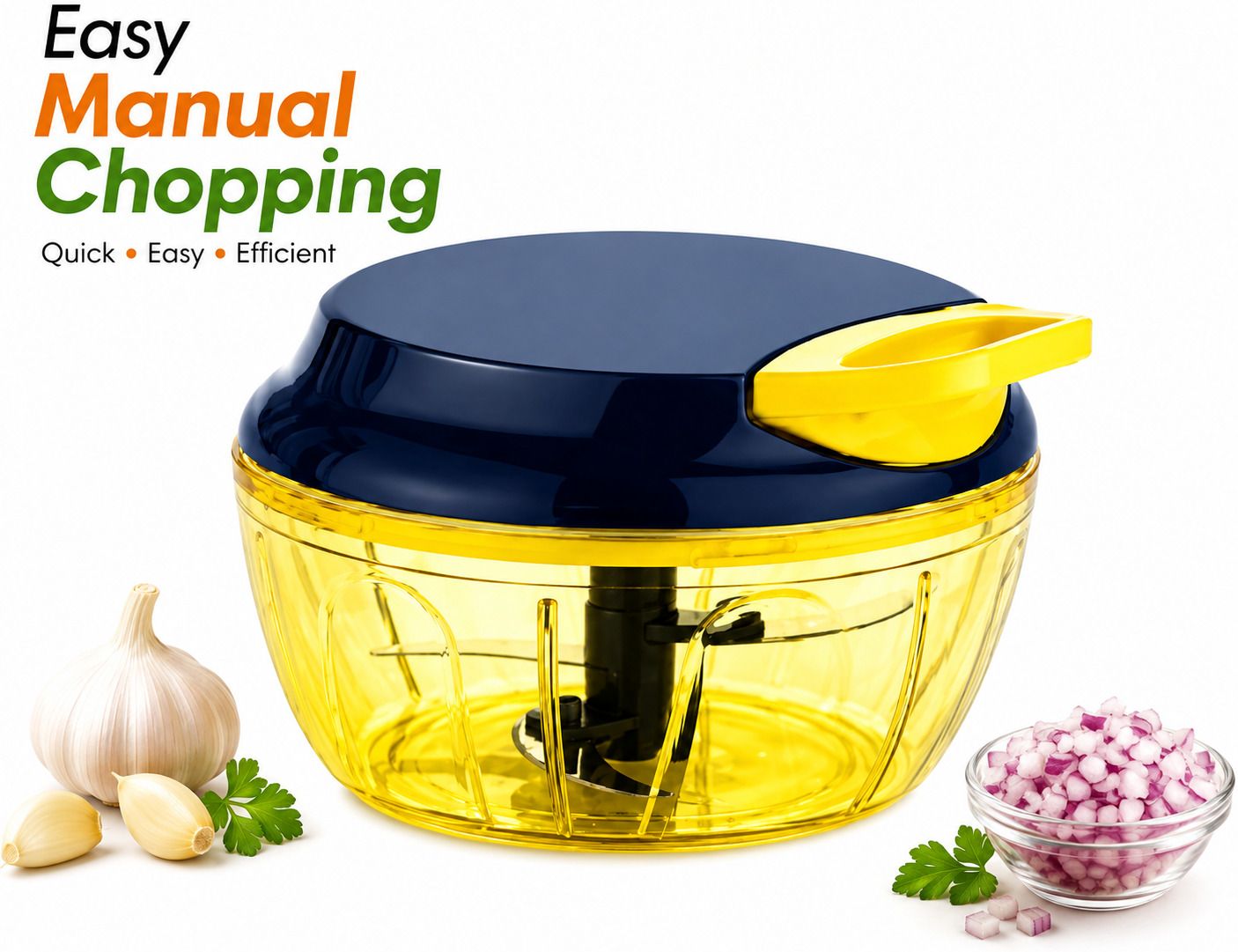 Premium Manual Vegetable Chopper Quick Pull Cord Mechanism Vegetable & Fruit Chopper-image-44