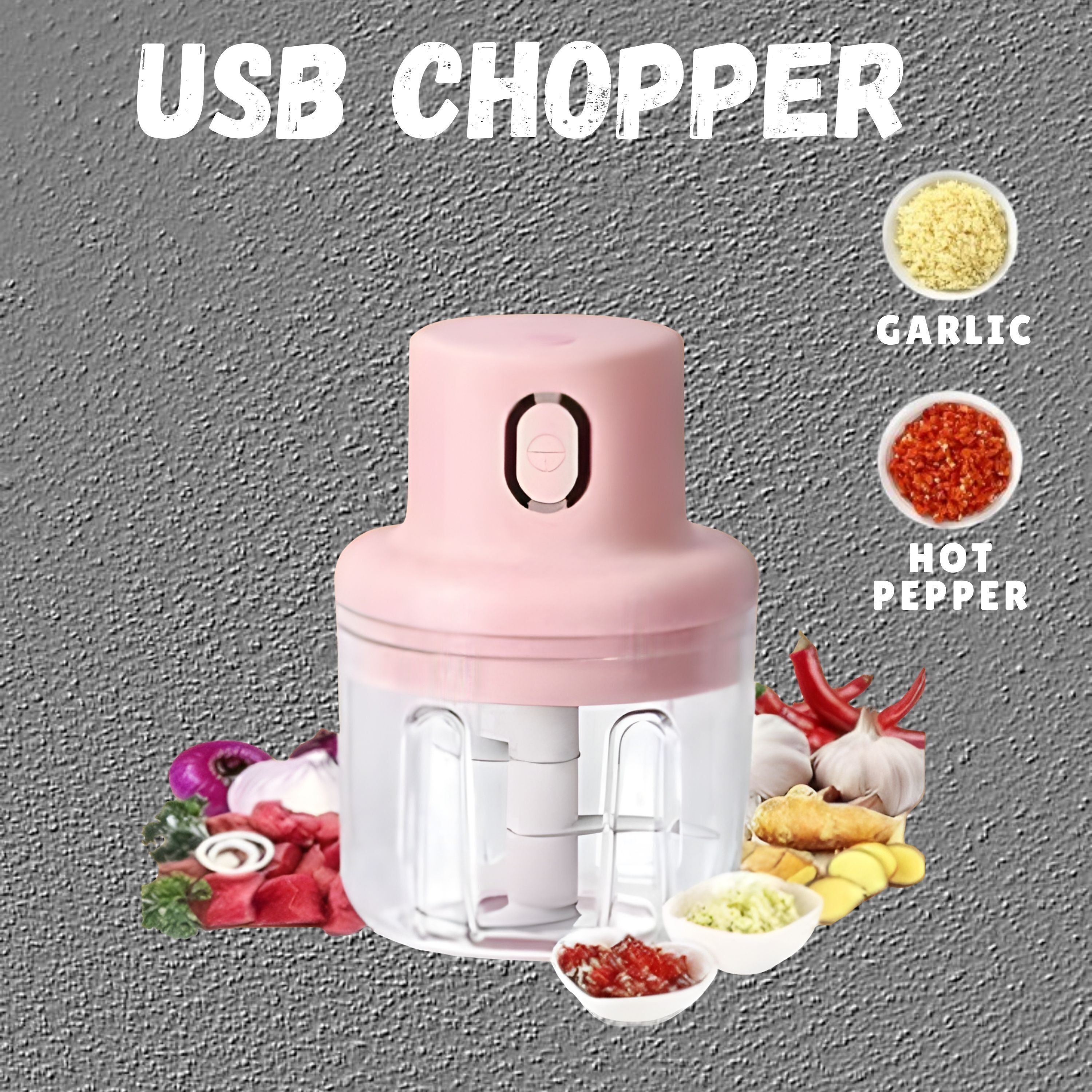 princemarkett N01-Chopper Portable Electric Food Chopper Mini Kitchen Tool for Meal xz263 Electric Vegetable & Fruit Chopper-picture-10
