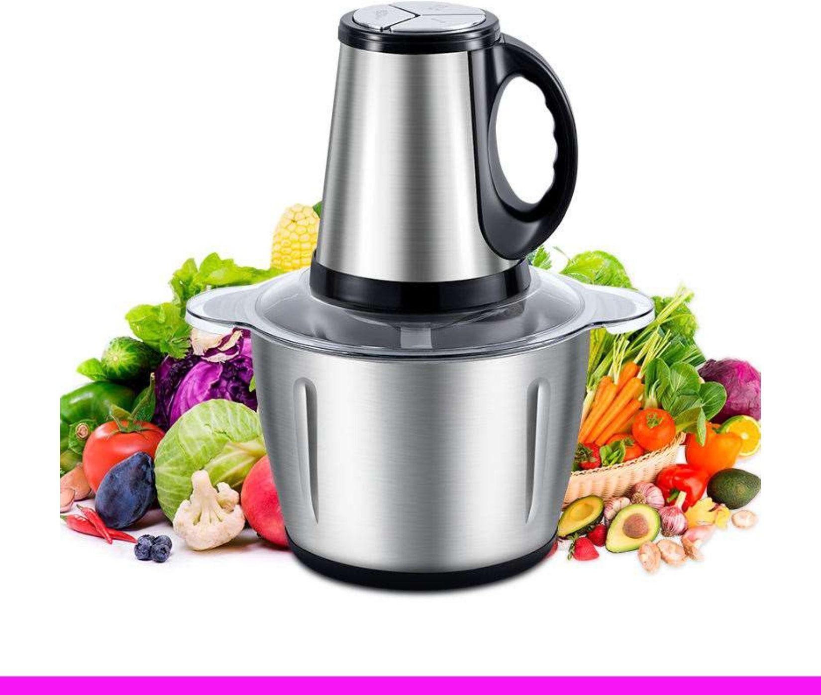 InstaChop ProMax Stainless Steel Electric Vegetable Chopperabc88 Electric Vegetable & Fruit Chopper-image-40
