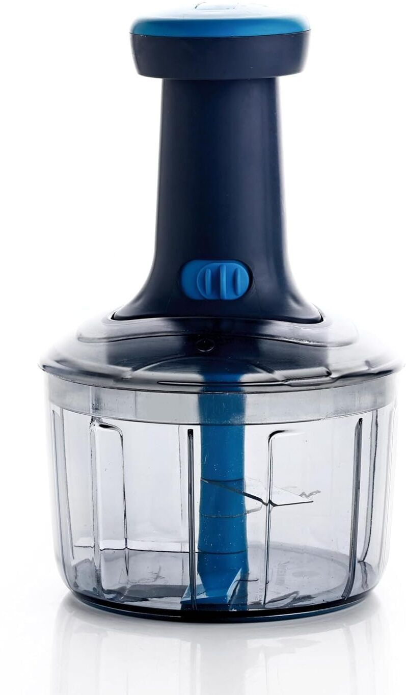 Manual Hand Press Push Chopper | 3 Blades For Effortless Chopping of Vegetables Electric Vegetable Chopper