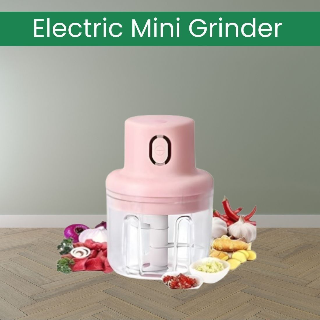 Mini Rechargeable Chopper, Electric Chopper for Onion, Garlic and VegetableC420 Electric Vegetable & Fruit Chopper-image-35