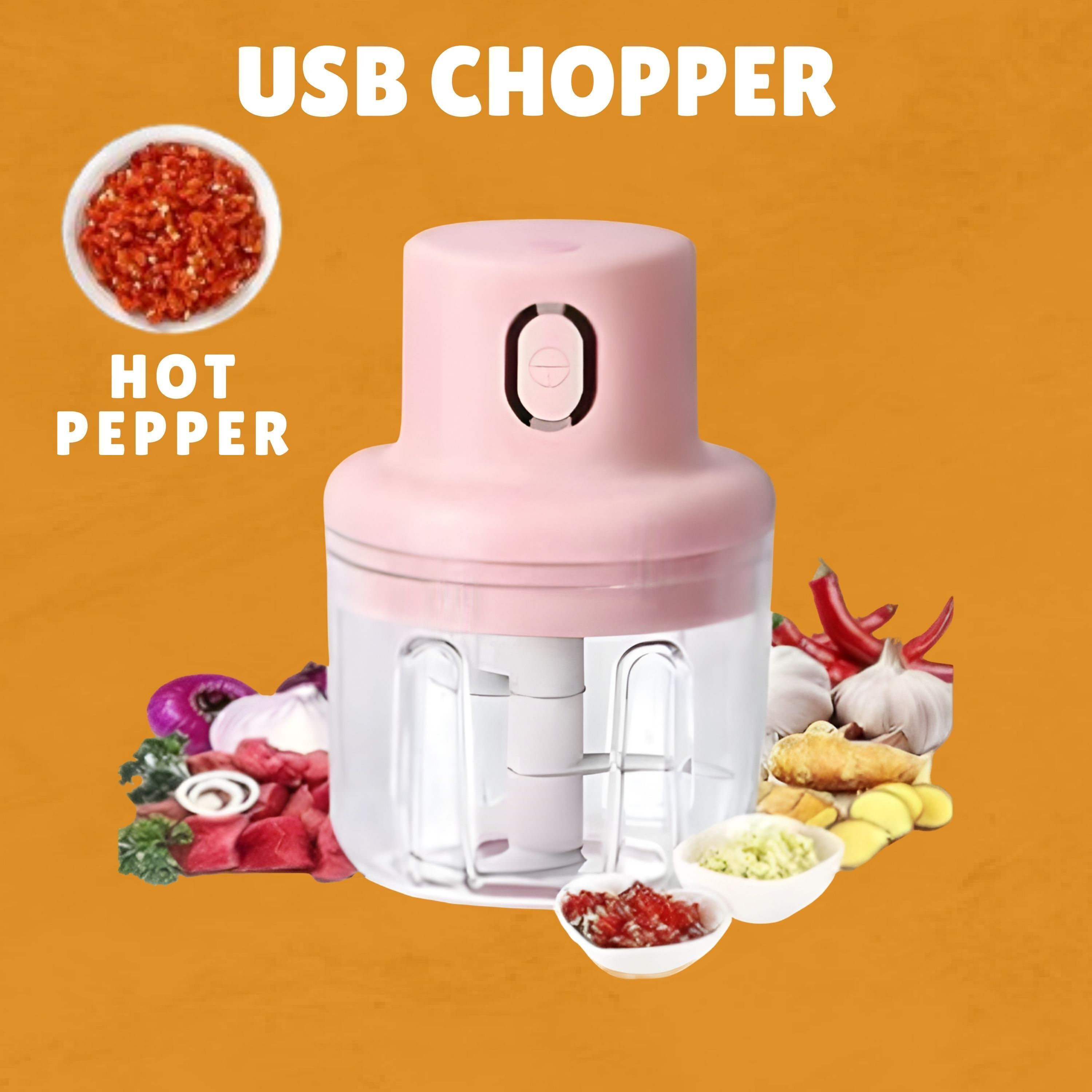 modexaglobal N01-Chopper Portable Electric Food Chopper Mini Kitchen Tool for Meal xz271 Electric Vegetable & Fruit Chopper-picture-4