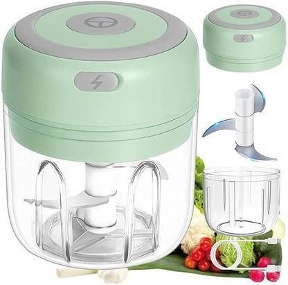 Vegetables Chili / Fruits Masher / Meat Grinder Chopper Kitchen Tools Electric Vegetable & Fruit Chopper-image-13