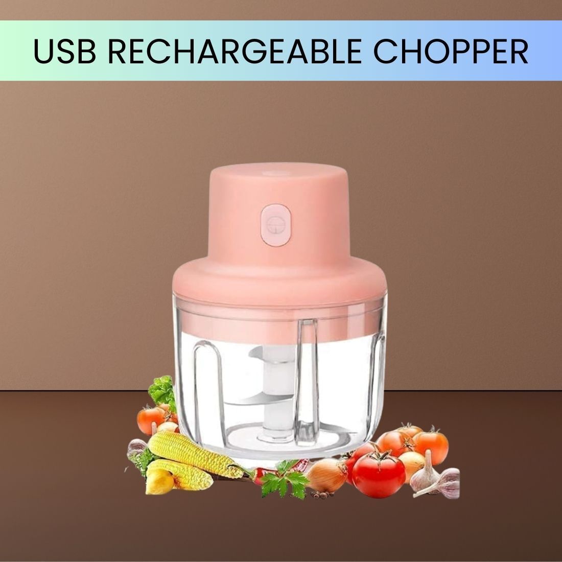 hsh goldi Mini Rechargeable Chopper, Electric Chopper for Onion, Garlic and VegetableA25 Electric Vegetable & Fruit Chopper-picture-32