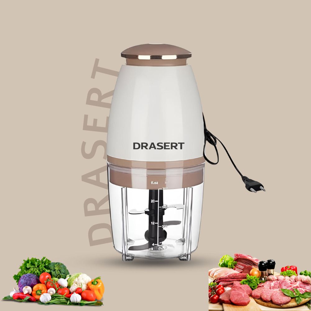 Drasert Food Processor, Cup Mini Food Chopper, 350W Electric Meat Grinder with Electric Vegetable & Fruit Chopper-image-37