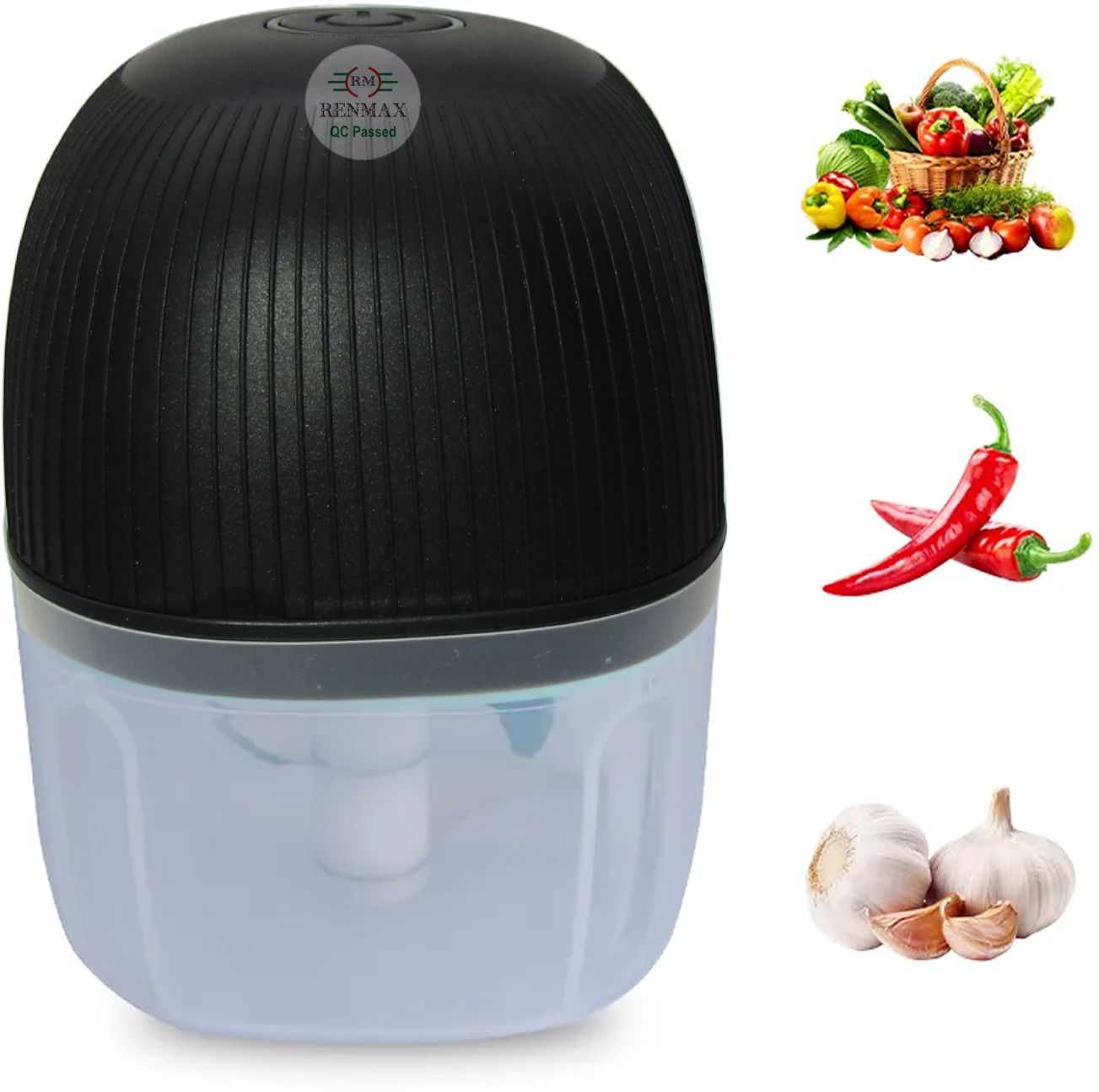 Portable Rechargeable 3rd Gen Food Chopper 3-Blade 30W Electric Vegetable Chopper-image-20