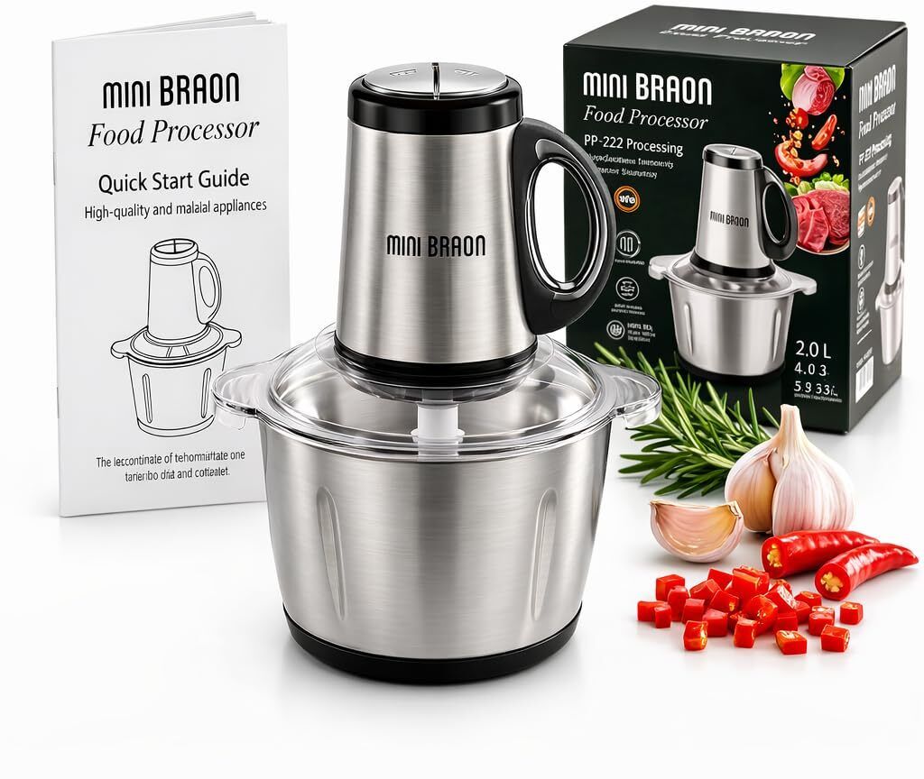 Meat Grinder steel With Handle 2ltr Electric Vegetable & Fruit Grater & Slicer-image-46