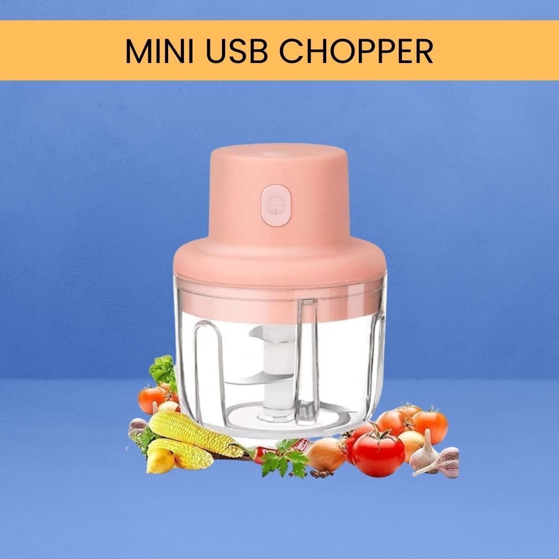 hsh goldi Mini Rechargeable Chopper, Electric Chopper for Onion, Garlic and VegetableC276 Electric Vegetable & Fruit Chopper-picture-33