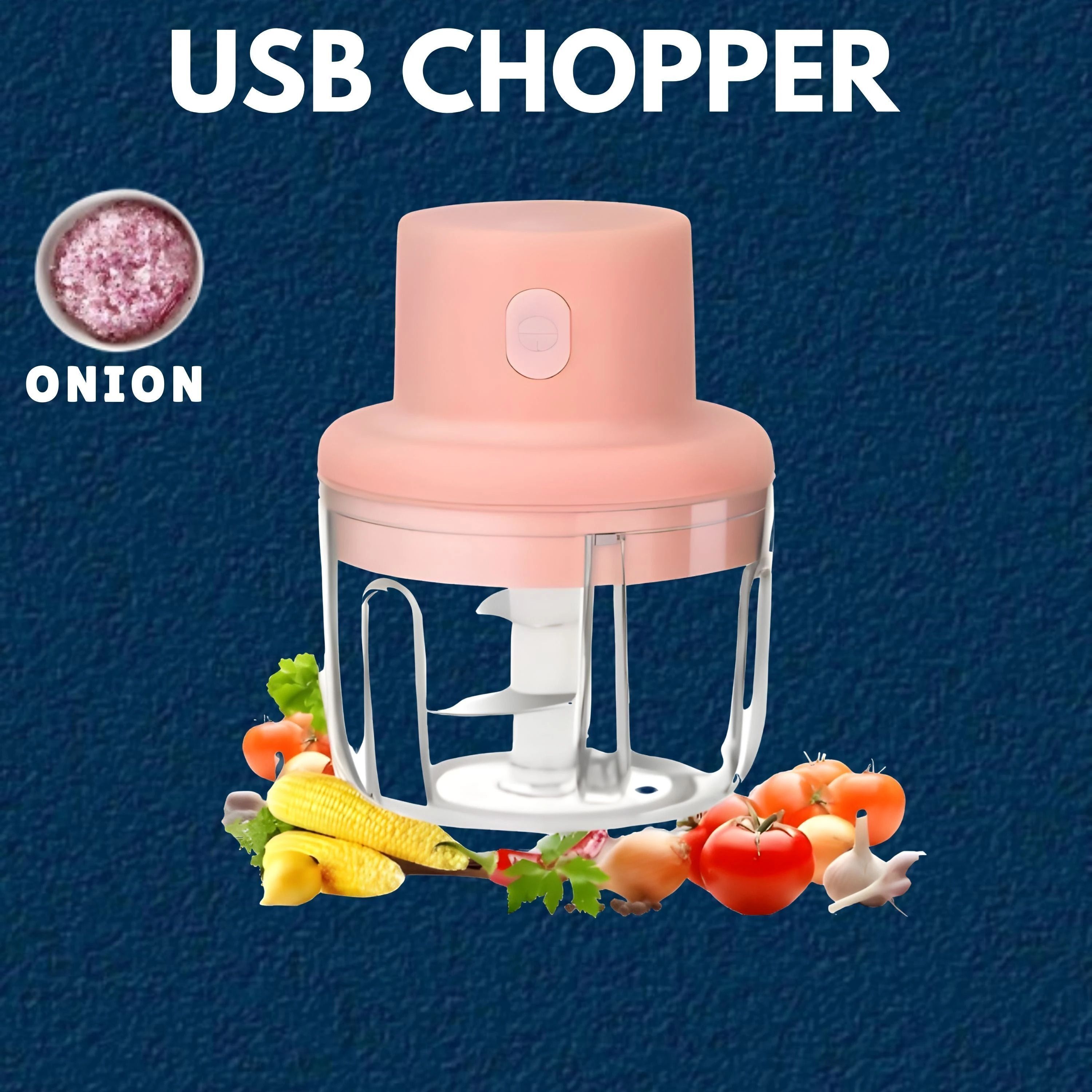 princemarkett N01-Rechargeable Chopper for Kitchen Vegetable & Onion Garlic H400 Electric Vegetable & Fruit Chopper-picture-47